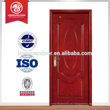 Diseño de la puerta de madera, puerta principal puerta de madera sólida, diseño de madera de la puerta exterior